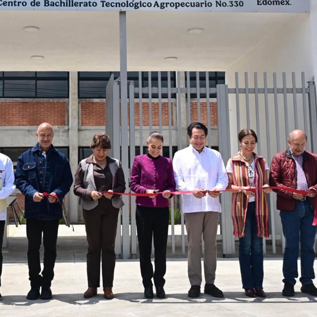 Sheinbaum Busca Crear 400 Mil Nuevos Lugares en Preparatorias. Foto: Gobierno de Edomex